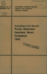 e3 1963 Proceedings of the Eleventh INDUSTRIAL WASTE