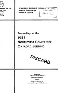 1955 ON ROAD BUILDING NORTHWEST CONFERENCE HE'y