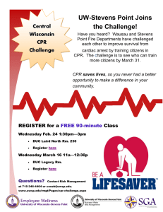 UW-Stevens Point Joins the Challenge! Central Wisconsin