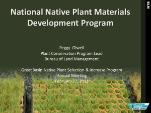 National Native Plant Materials Development Program