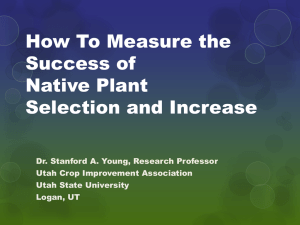 How To Measure the Success of Native Plant Selection and Increase