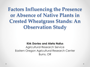 Factors Influencing the Presence or Absence of Native Plants in Observation Study
