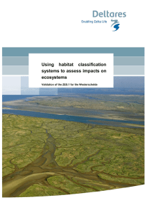Using  habitat  classification systems to assess impacts on ecosystems