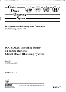 -Global 0 S IOC-SOPAC  Workshop  Report