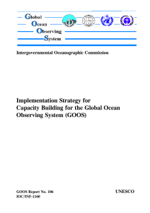 Implementation Strategy for Capacity Building for the Global Ocean Observing System (GOOS)