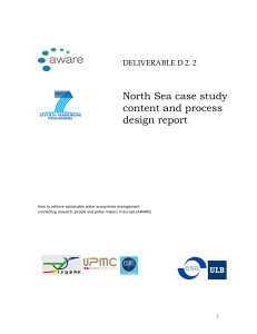 North Sea case study content and process design report