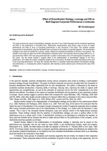 Effect of Diversification Strategy, Leverage and IOS on