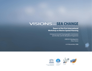 SEA CHANGE VISIONS  Report of the First International