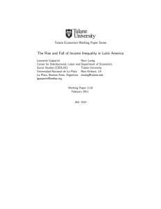 The Rise and Fall of Income Inequality in Latin America