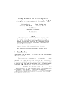 Strong invariance and noise-comparison principles for some parabolic stochastic PDEs