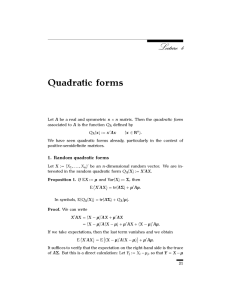 Quadratic forms