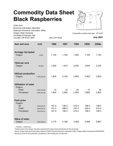 Commodity Data Sheet Black Raspberries