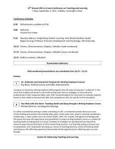 13 Annual UW-La Crosse Conference on Teaching and Learning Conference Schedule