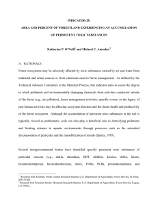INDICATOR 25: AREA AND PERCENT OF FORESTLAND EXPERIENCING AN ACCUMULATION