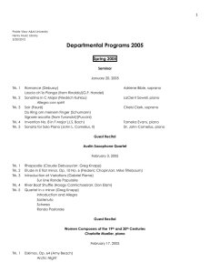 Departmental Programs 2005  Spring 2005 1