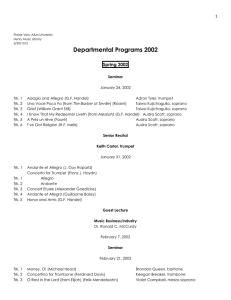 Departmental Programs 2002  Spring 2002 1