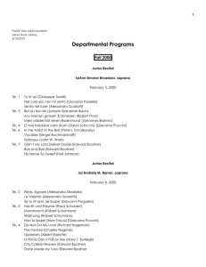 Departmental Programs  Fall 2000 1