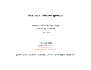 Abstract Wiener groups