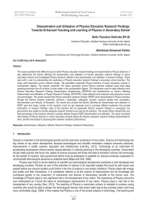 Dissemination and Utilization of Physics Education Research Findings: