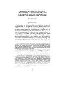 ASSESSING OURSELVES: CONFIRMING ASSUMPTIONS AND IMPROVING STUDENT LEARNING BY EFFICIENTLY AND FEARLESSLY