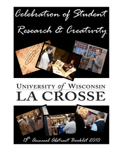 Celebration of Student Research &amp; Creativity 13 Annual Abstract Booklet 2010