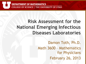 Risk Assessment for the National Emerging Infectious Diseases Laboratories