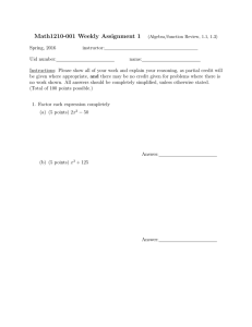 Math1210-001 Weekly Assignment 1