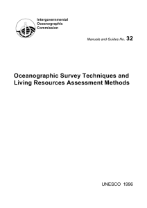 32 Oceanographic Survey Techniques and Living Resources Assessment Methods .