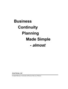 almost Business Continuity