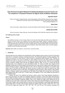 Does Perceived Corruption Moderate the Relationship Between Economic Factors and