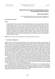 Exploring the Learning Styles and Study Strategies used by Halimaturradiah Metussin