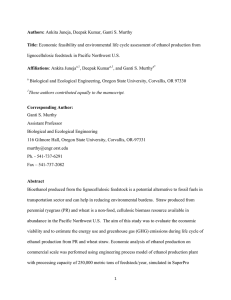 Authors: Title: Affiliations lignocellulosic feedstock in Pacific Northwest U.S.