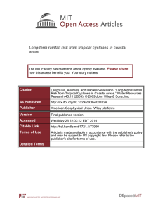 Long-term rainfall risk from tropical cyclones in coastal areas Please share