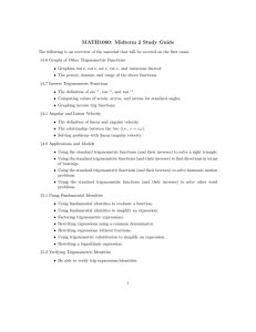 MATH1060: Midterm 2 Study Guide