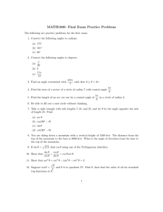 MATH1060: Final Exam Practice Problems