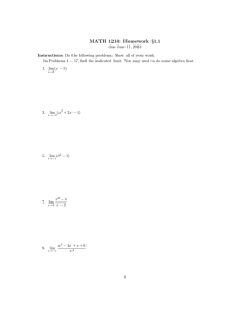 MATH 1210: Homework §1.1