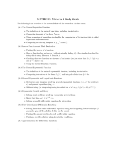 MATH1220: Midterm 3 Study Guide