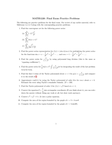 MATH1220: Final Exam Practice Problems