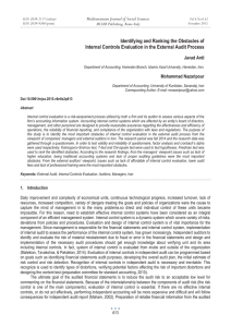 Identifying and Ranking the Obstacles of Mediterranean Journal of Social Sciences