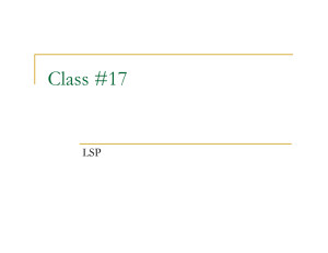 Class #17 LSP