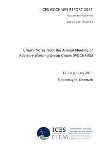 ICES WGCHAIRS REPORT 2011