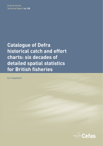 Catalogue of Defra historical catch and effort charts: six decades of