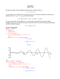 Math 2280−1 April 22, 2011 = 1 :