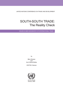 SOUTH–SOUTH TRADE: The Reality Check