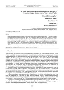 An Action Research on the Effectiveness Uses of Flash Card... Hijaiyah Mediterranean Journal of Social Sciences Muhamad Zahiri Awang Mat