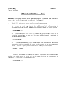 Practice Problems - 11/8/10