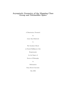 Asymptotic Geometry of the Mapping Class Group and Teichm¨ uller Space
