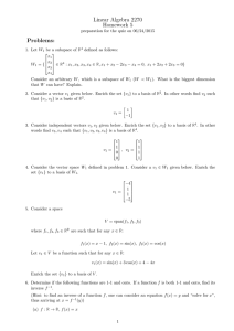 Linear Algebra 2270 Homework 5 Problems: