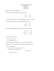 Linear Algebra 2270 Ivlidterm 3 Group A Solve 4