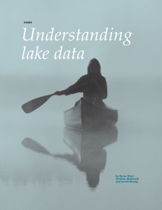 Understanding lake data G3582 by Byron Shaw